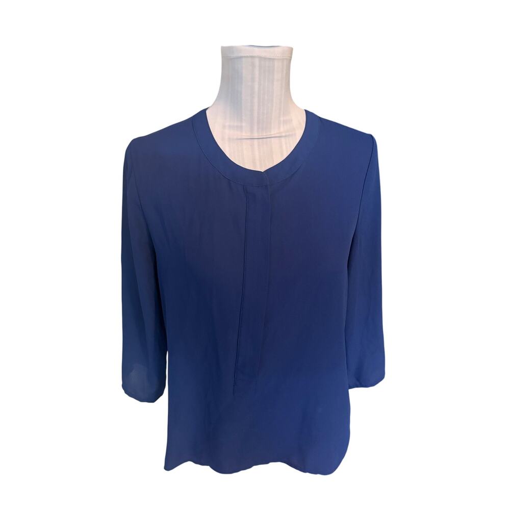 Express Royal Blue 3/4 Length Sleeve Blouse Size S